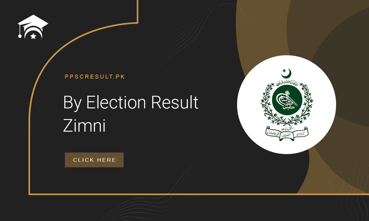 By Election Result 2024 Pakistan Zimni