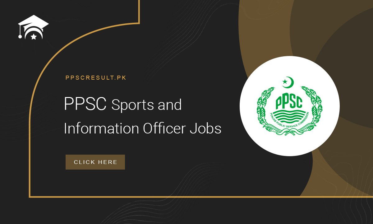PPSC Sports and Information Officer Jobs