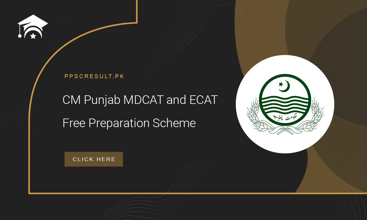 CM Punjab MDCAT and ECAT Free Preparation Scheme