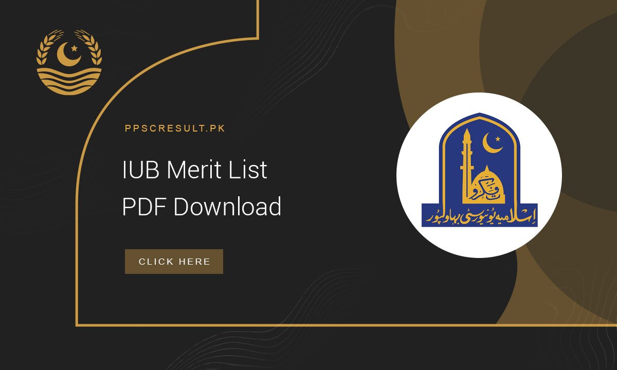 IUB Merit List