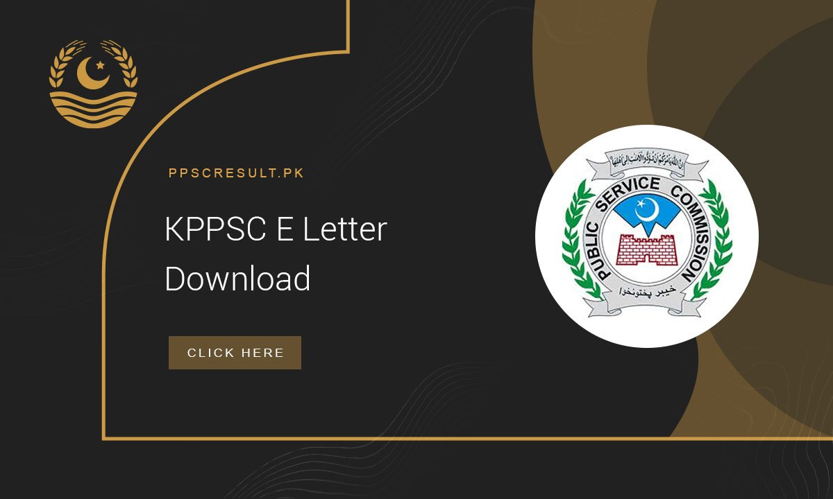KPPSC E Letter Download