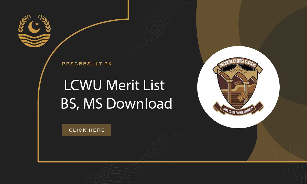 LCWU Merit List