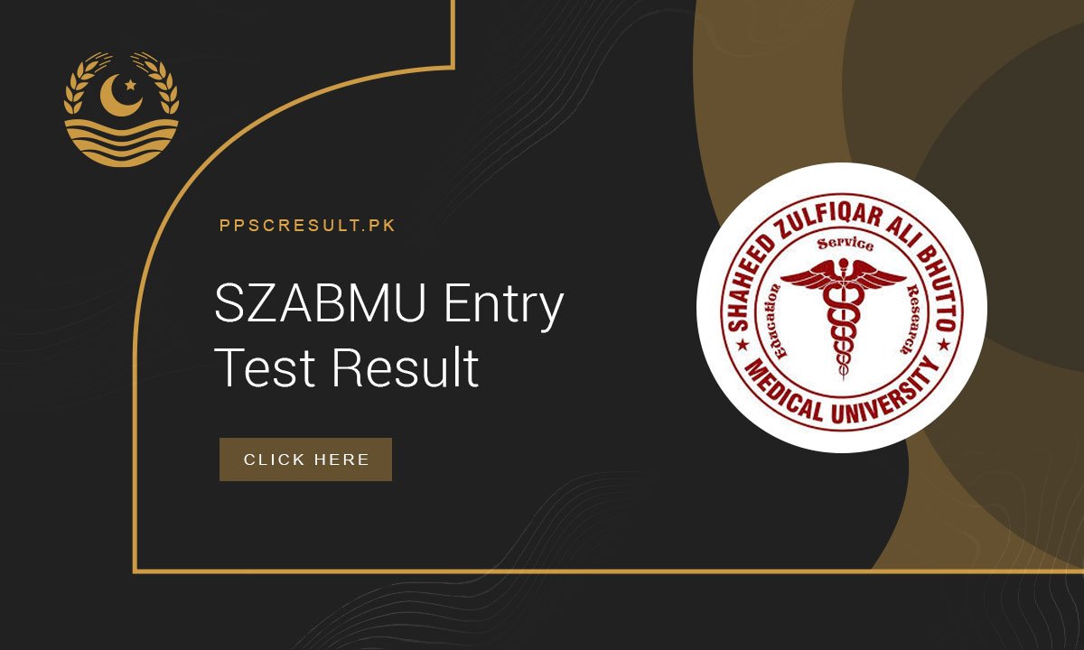 SZABMU Entry Test Result