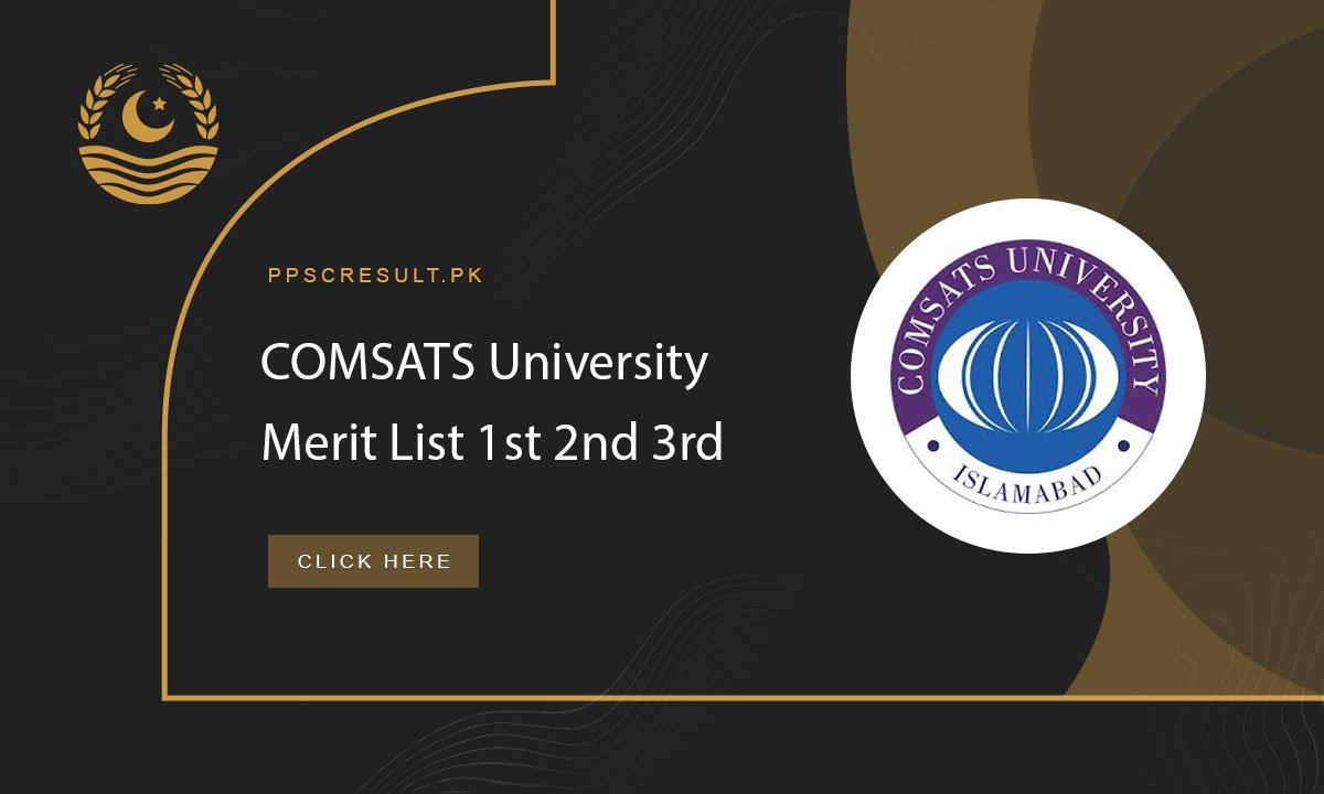 COMSATS University Merit List