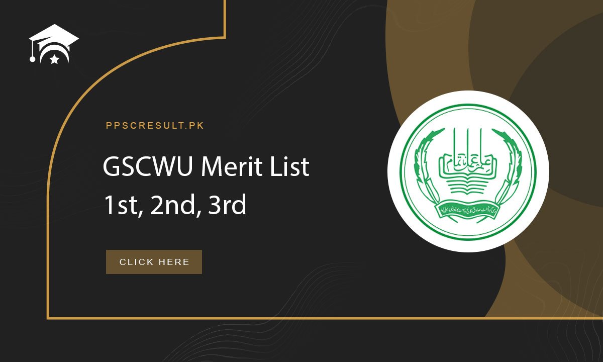 GSCWU Merit List