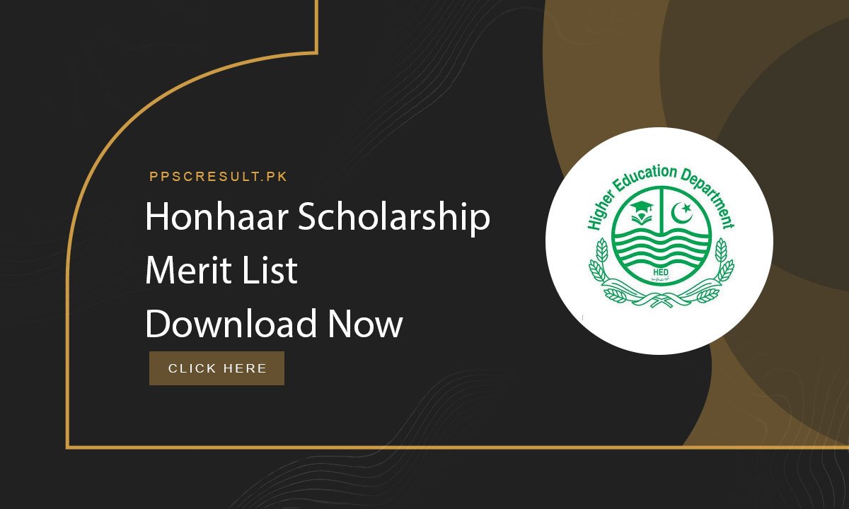Honhaar Scholarship Merit List