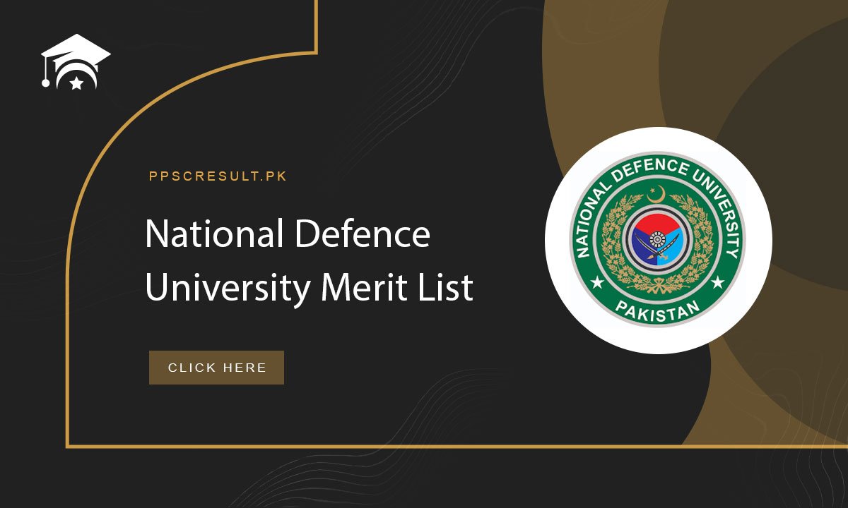 National Defence University Merit List