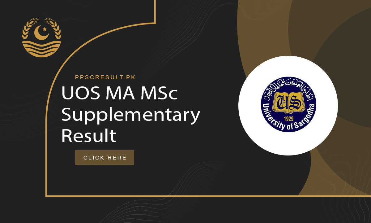UOS MA MSc Supplementary Result