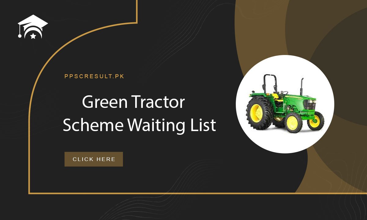 Green Tractor Scheme Waiting List
