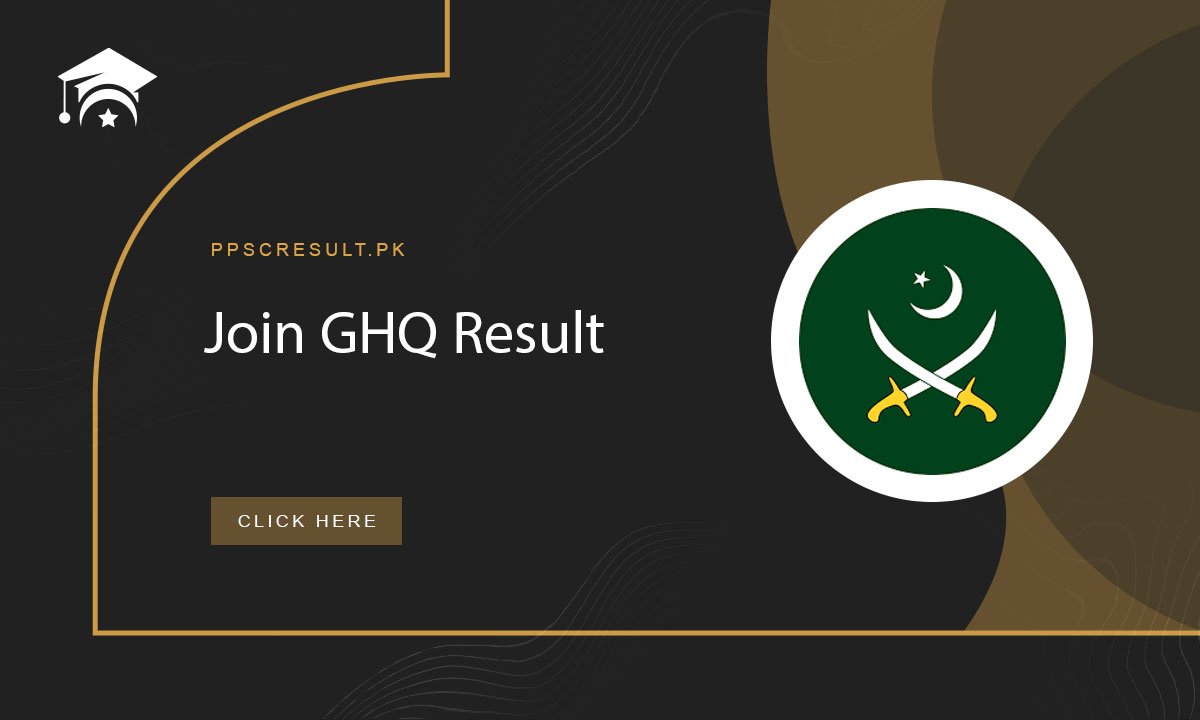 Join GHQ Result