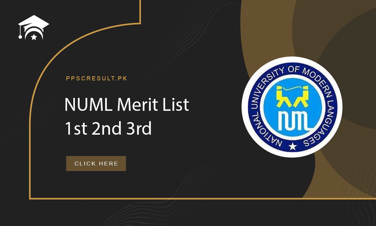NUML Merit List