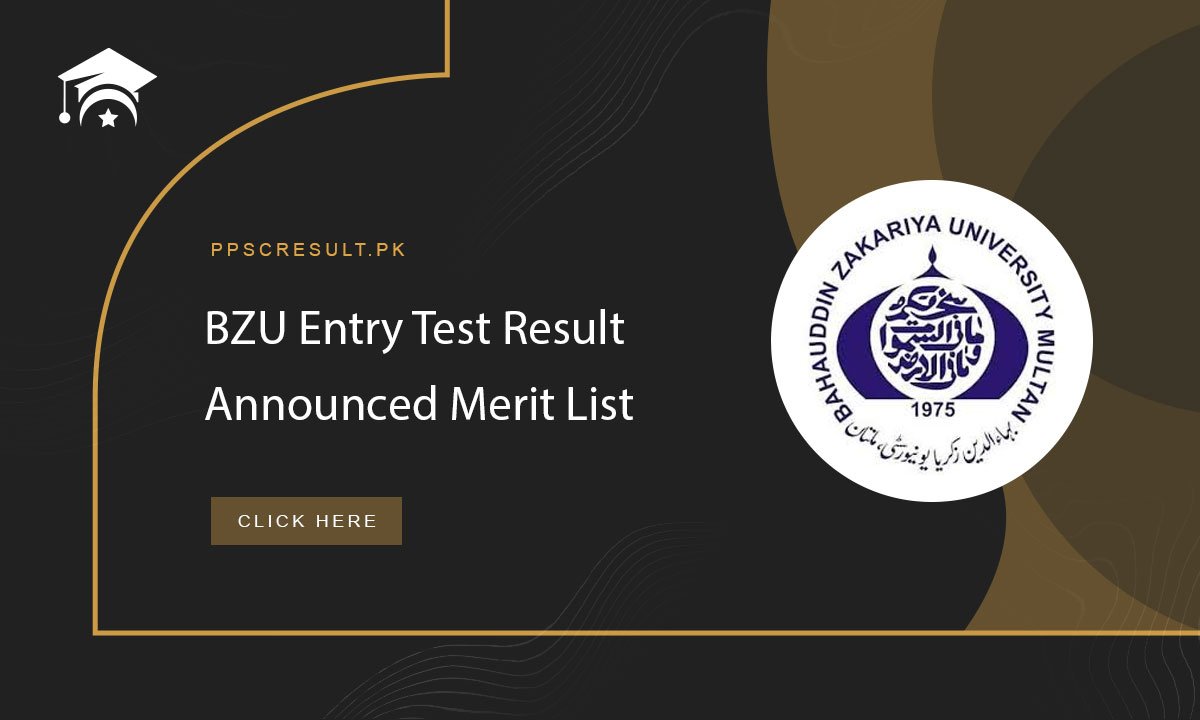 BZU Entry Test Result