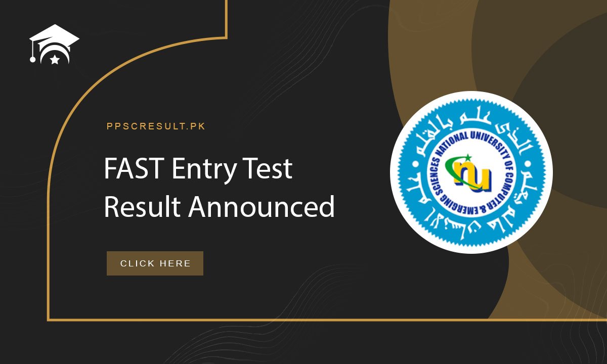 FAST Entry Test Result