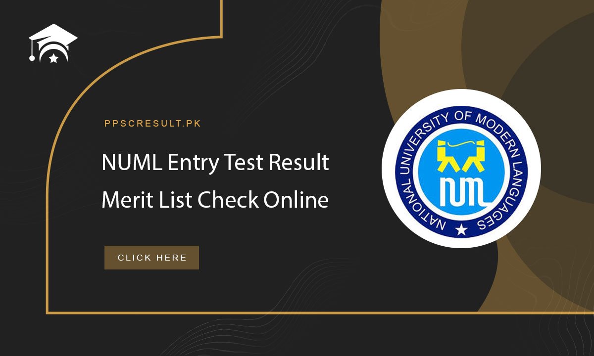 NUML Entry Test Result