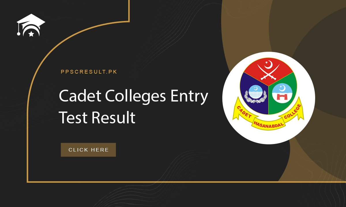 Cadet Colleges Entry Test Result