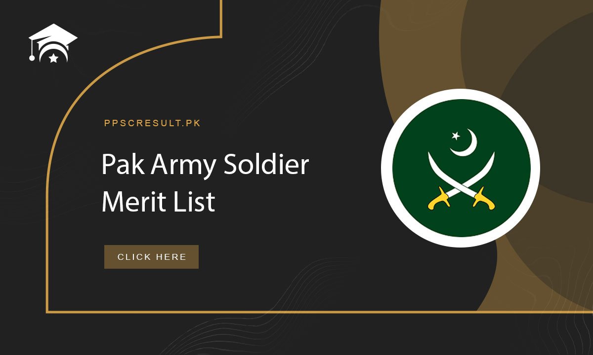 Pak Army Soldier Merit List
