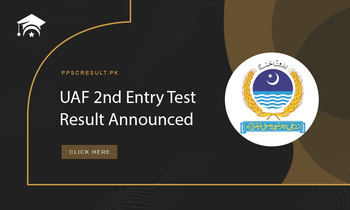 UAF 2nd Entry Test Result