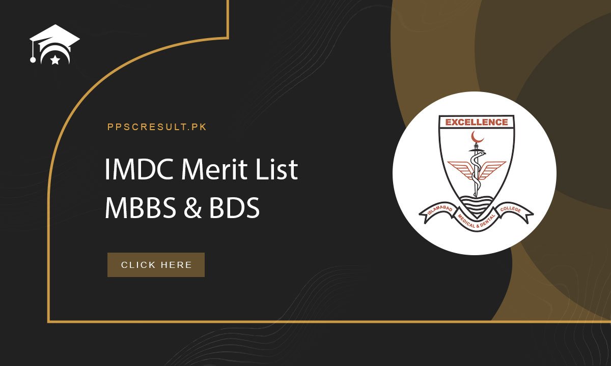 IMDC Merit List