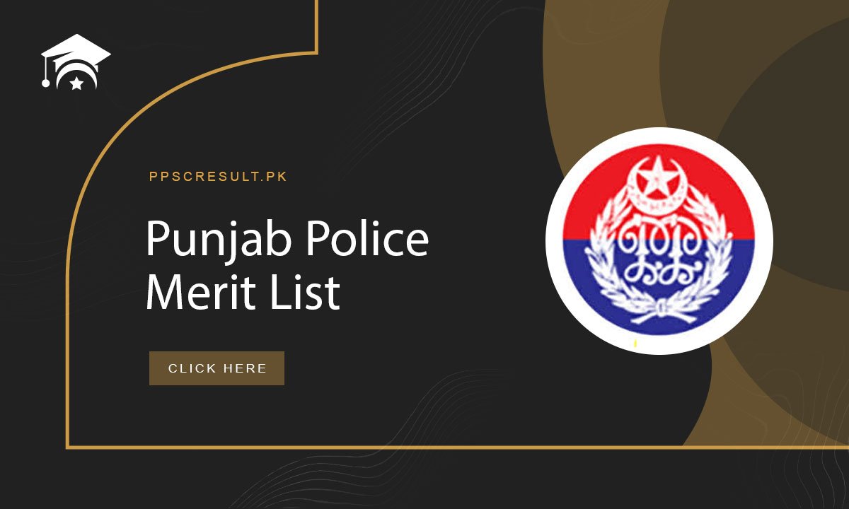 Punjab Police Merit List