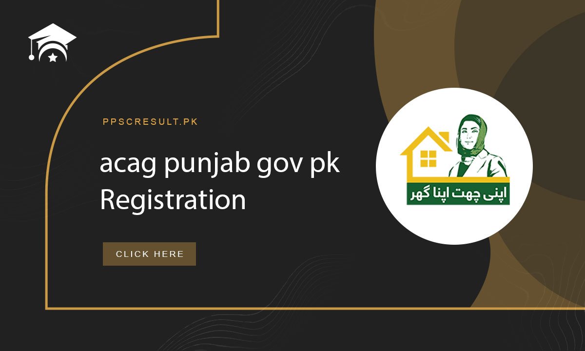 acag punjab gov pk Registration